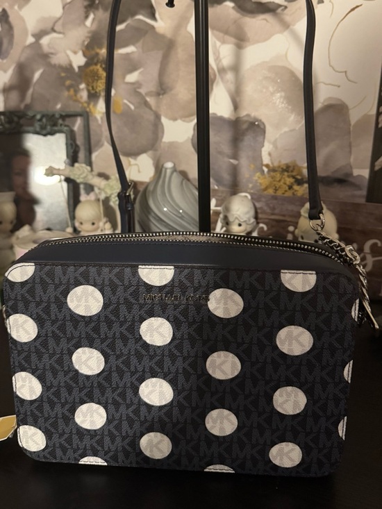 Michael Kors Handbags - Michael Kors Black Polka Dot Crossbody Bag